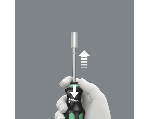 Logo Wera s nástrčným kľúčom a šípkami