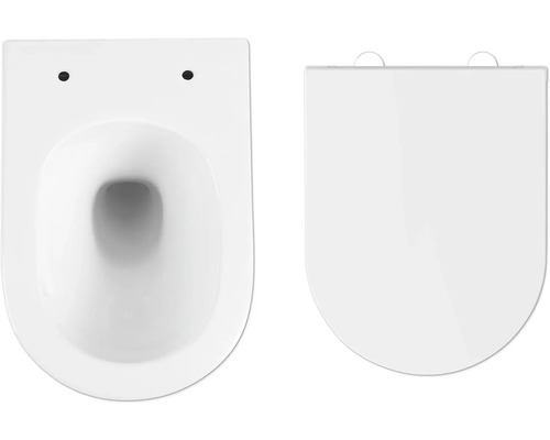 Závesné hlbokosplachovacie WC s WC sedadlom