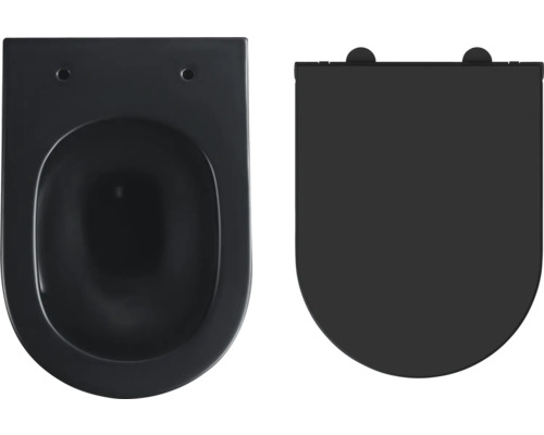 Závesné WC s hlbokým splachovaním a WC sedadlom