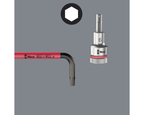 Šesťhranný kľúč a nástrčná hlavica Wera