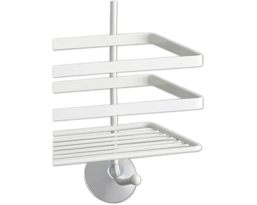 Kúpeľňová polica s držiakom na prísavky