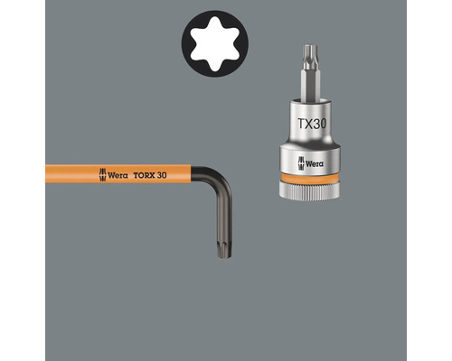 Logo Wera Torx kľúč a nástrčný kľúč TX30
