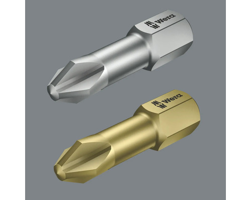 Dva skrutkovacie bity Wera s krížovou drážkou