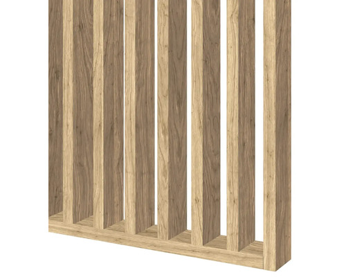 Drevená lamelová stena na dizajn miestnosti