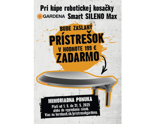 Akcia na garáž pre robotickú kosačku Gardena Smart Sileno Max