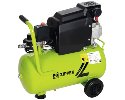 Prenosný kompresor Zipper s hlučnosťou 97 decibelov