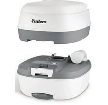 Plastová kempingová toaleta Enders, zobrazená v rozloženom stave