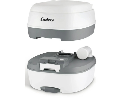 Plastová kempingová toaleta Enders, zobrazená v rozloženom stave