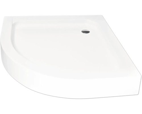 Biela sprchová vanička rohový tvar