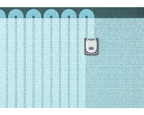 Bazén s čistiacim robotom