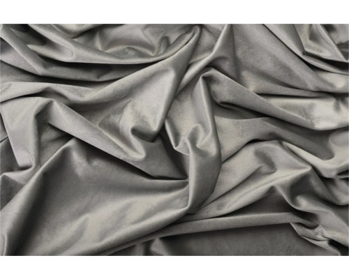 Detail šedej zamatovej látky