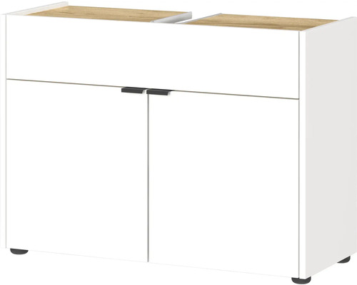 Skrinka pod umývadlo s dvomi dvierkami a jednou zásuvkou