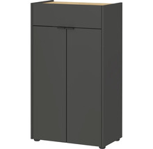 Skrinka na topánky so zásuvkou a dvomi dvierkami