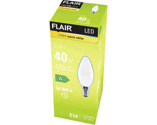 Balenie LED žiarovky Flair E14