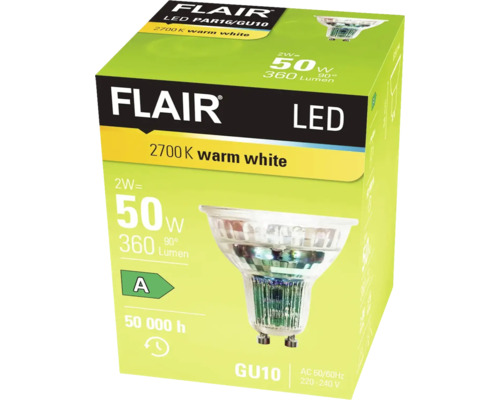 Balenie LED žiarovky Flair s päticou GU10