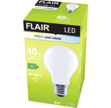 Balenie LED žiarovky Flair A60 s päticou E27, 4000 Kelvin studená biela