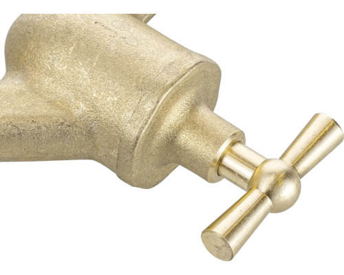 Mosadzný vodovodný kohútik s otočnou rukoväťou