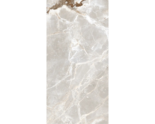 Detail béžovej keramickej dlaždice s mramorovým vzhľadom