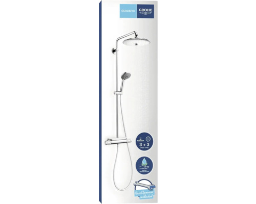 Sprchový systém Grohe Quickfix s hlavovou a ručnou sprchou
