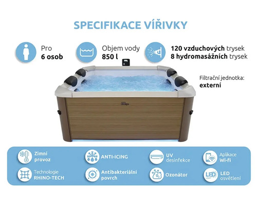 Bazén vírivý MSPA OSLO AMBER F-AM063W