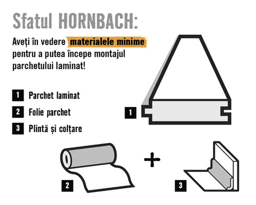 Radca Hornbach: Potrebné materiály na inštaláciu laminátu: Laminát, podložka a soklové lišty