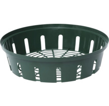 Okrúhly plastový závesný kvetináč s otvormi na vonkajšie použitie