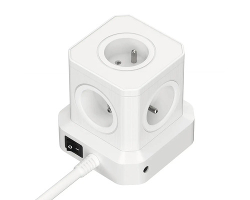 Kocková zásuvková lišta s vypínačom a káblom