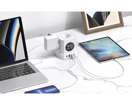 Rozbočka s USB portami, notebook, tablet a smartfón