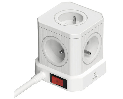 Kocková zásuvka s vypínačom a káblom