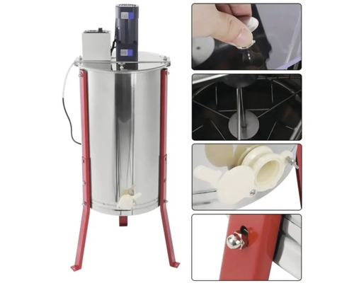 Medomet s elektrickým pohonom a nerezovou nádobou