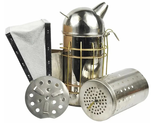 Nerezový včelársky dymák s príslušenstvom na vytváranie dymu na upokojenie včiel