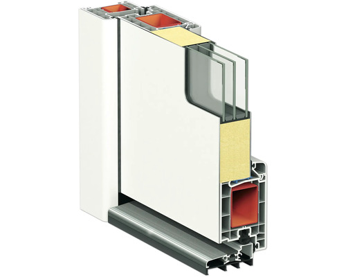 Rez rámom okna s viacvrstvovým zasklením