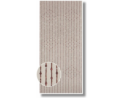 Korálkový záves s drevenými korálkami