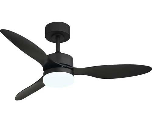 Stropný ventilátor s tromi lopatkami a integrovaným osvetlením