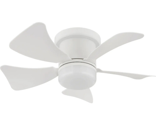 Biele stropné svietidlo s ventilátorom
