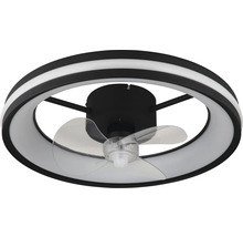 Stropný ventilátor s kruhovým LED osvetlením
