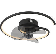 Stropný ventilátor s integrovaným osvetlením a tromi lopatkami