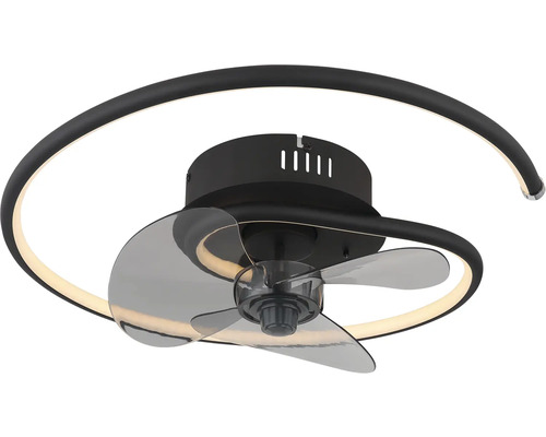 Stropný ventilátor s integrovaným osvetlením a tromi lopatkami