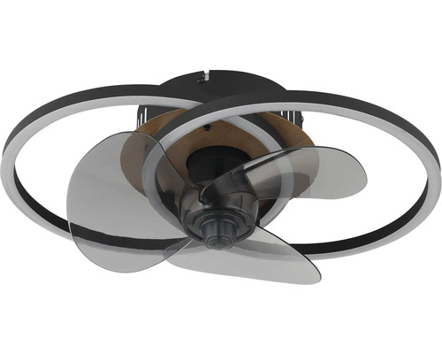 Stropný ventilátor s tromi lopatkami a integrovaným osvetlením