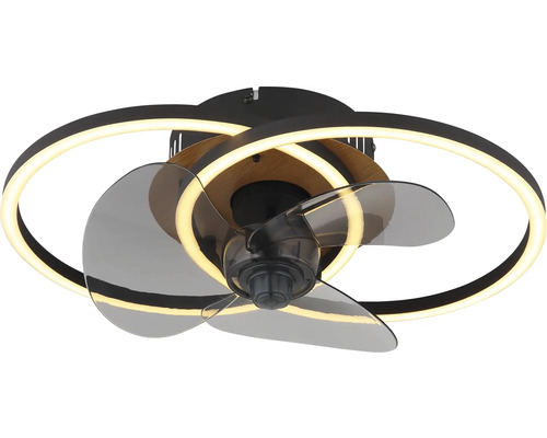 Stropný ventilátor s LED osvetlením a tromi lopatkami