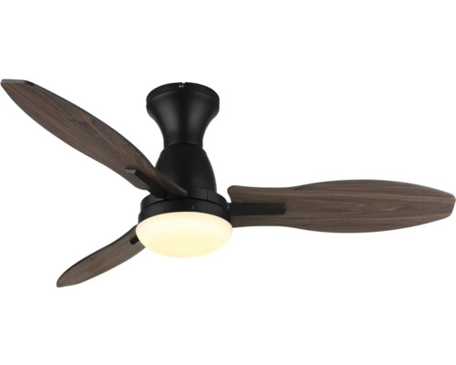 Stropný ventilátor s tromi lopatkami a integrovanou lampou