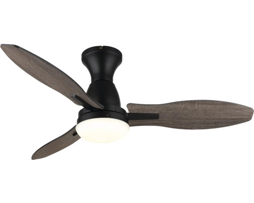 Stropný ventilátor s tromi lopatkami a integrovanou lampou