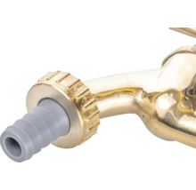 Mosadzný vodovodný kohútik s hadicovou prípojkou