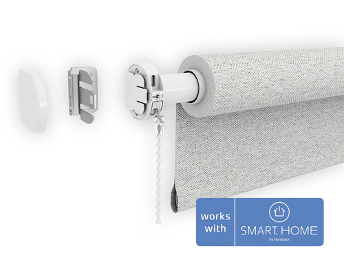 Inteligentná roleta s príslušenstvom a logom Works with Smart Home by Hornbach