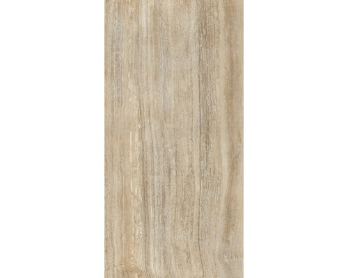 Travertínová dlaždica s kresbou