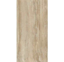 Béžová podlahová dlaždica so vzhľadom dreva.