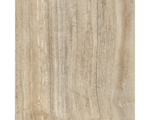 Detail travertínovej dlaždice s prirodzenou kresbou.