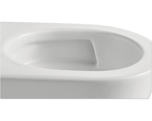 Detail bieleho závesného WC