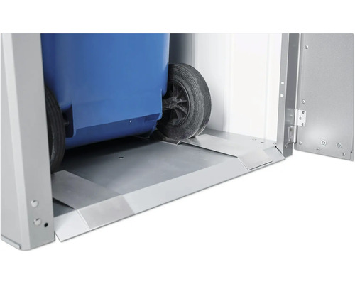 Box na smetiak so smetiakom na rampe