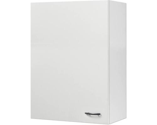 Biela závesná skrinka s úchytkou